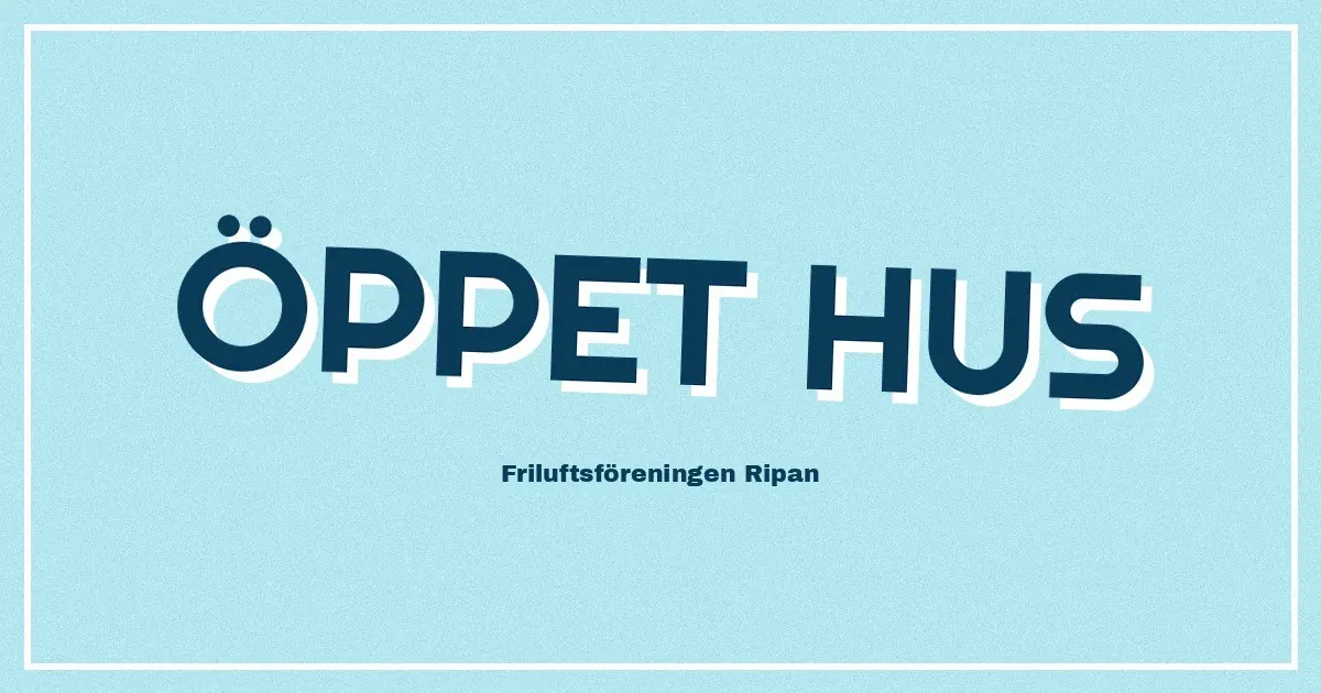 Omslagsbild för Öppet hus