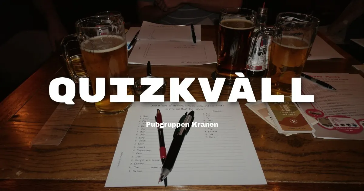 Omslagsbild för Quizkväll